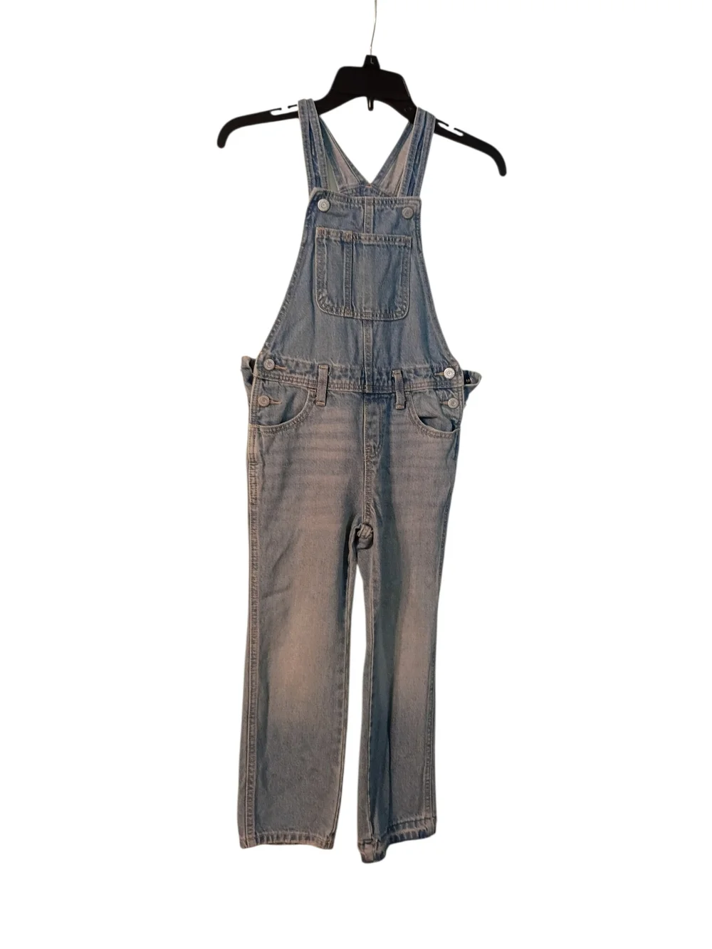 GUC Old Navy Light Blue Denim Kids Girls Overalls Size 6/7
